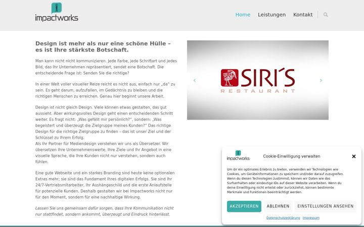 Screenshot of impactworks.de