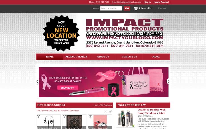 Snímek obrazovky impactyourlogo.com