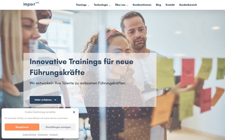 Screenshot of impakt360.com