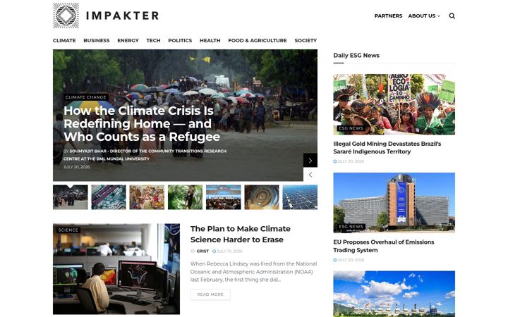 Screenshot of impakter.com
