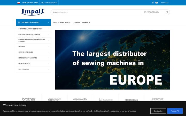 Screenshot of impall.eu