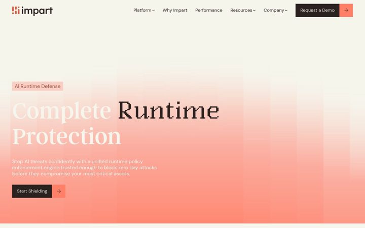Screenshot of impart.security