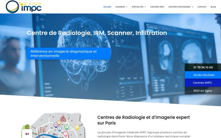 Screenshot of impc.fr