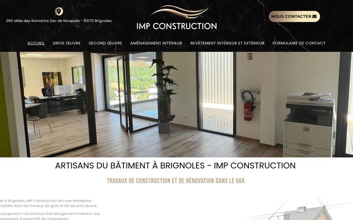 Screenshot of impconstruction83.fr