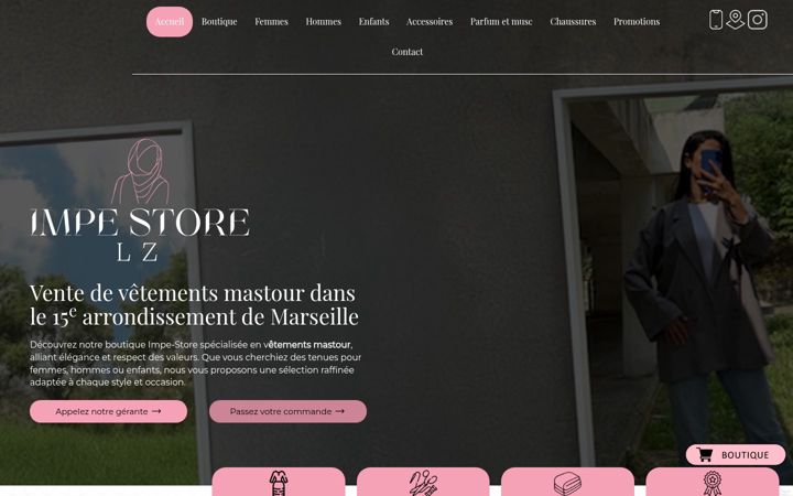 Screenshot of impe-store.fr