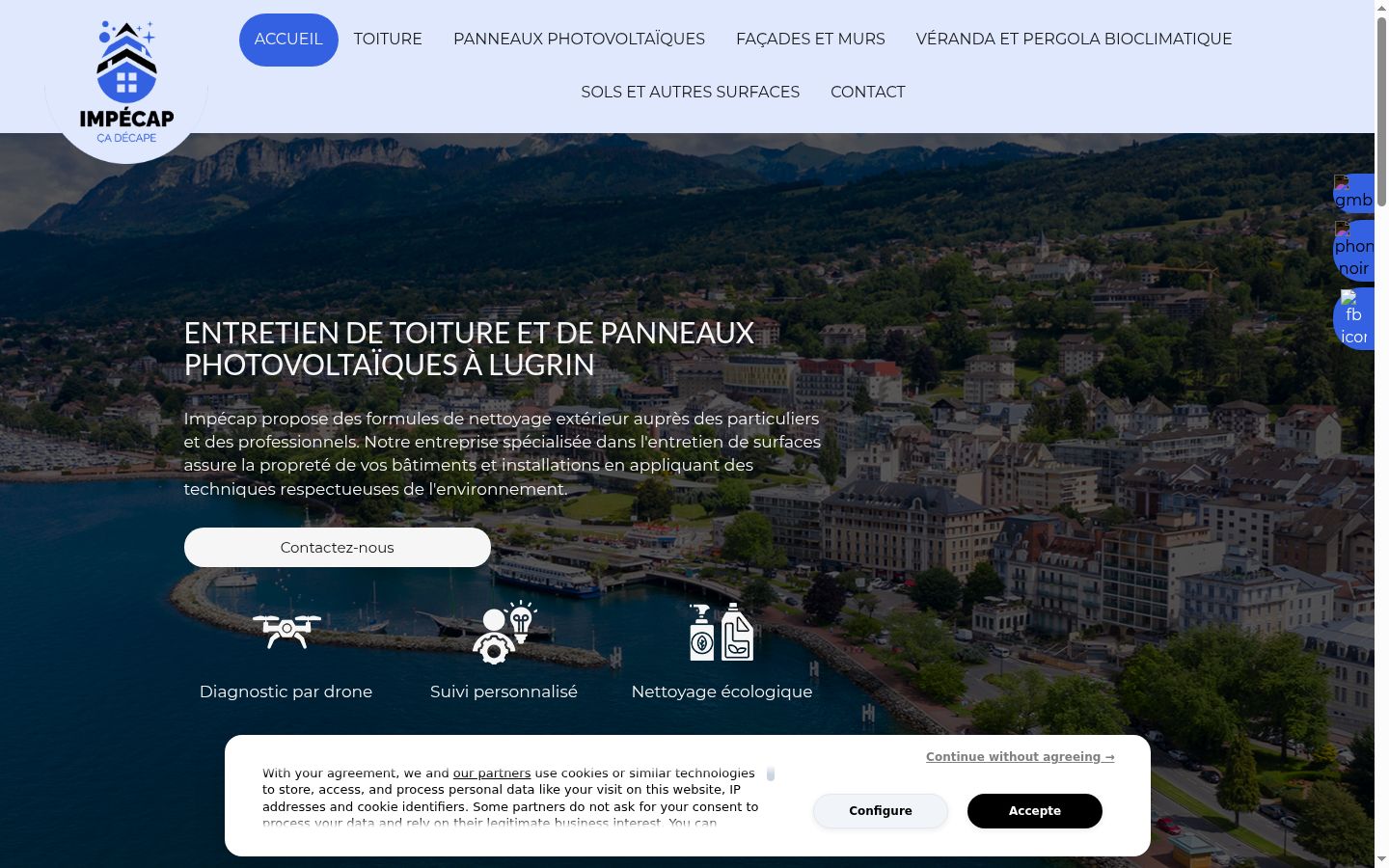 Sutikimo reklamjuostės, rodytos prieš bet kokią sąveiką, ekrano kopija