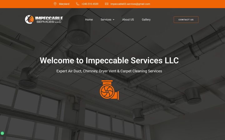 Screenshot of impeccable-services.com