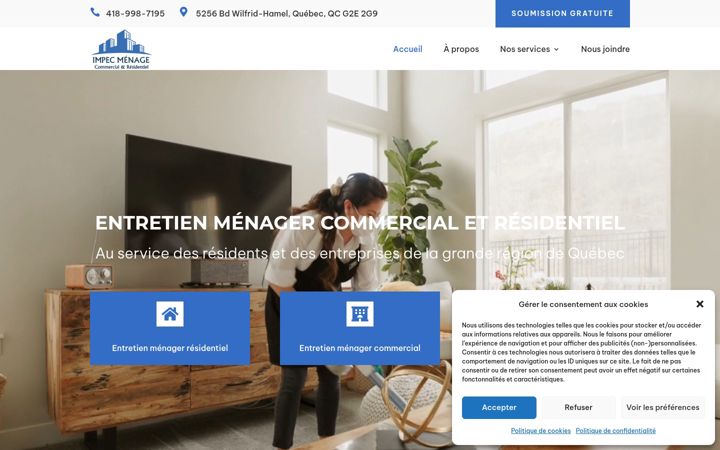 Screenshot του impecmenageinc.com