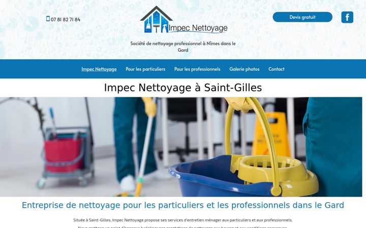 Screenshot of impecnettoyage.fr