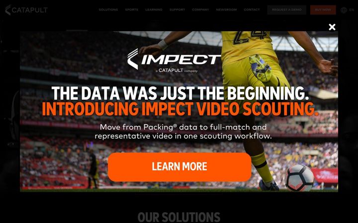 Screenshot of impect.com