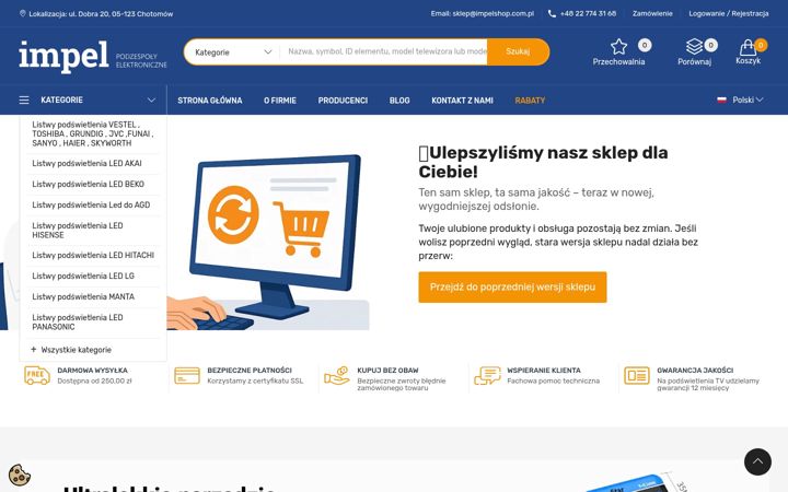 Screenshot of impelshop.com