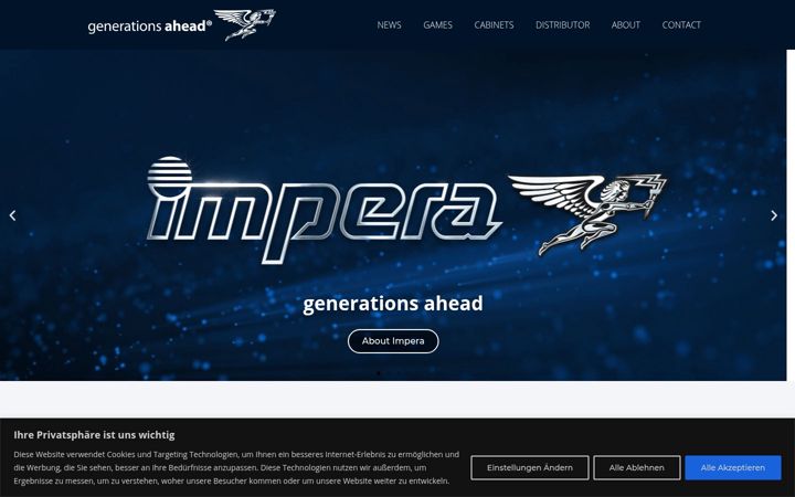 Screenshot of impera.at