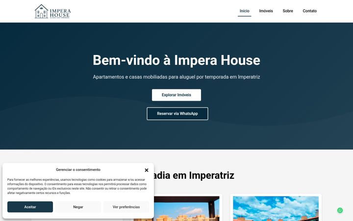 Screenshot of imperahouse.com