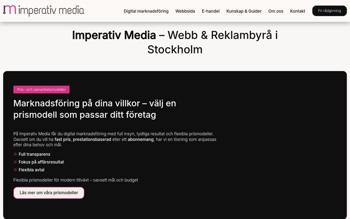 Zrzut ekranu imperativmedia.se