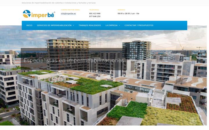 Screenshot of imperbe.es
