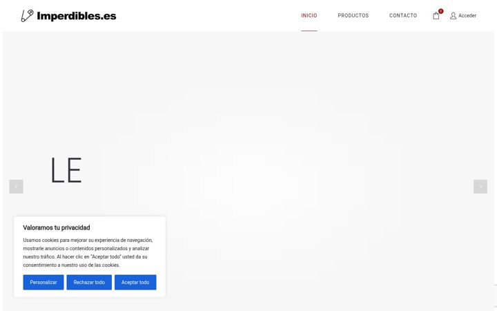 Screenshot of imperdibles.es