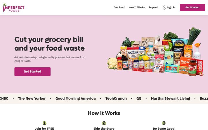 Screenshot of imperfectfoods.com