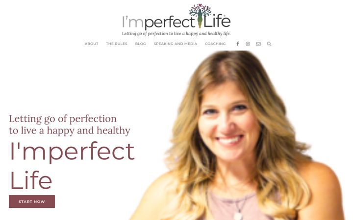 Screenshot of imperfectlife.com