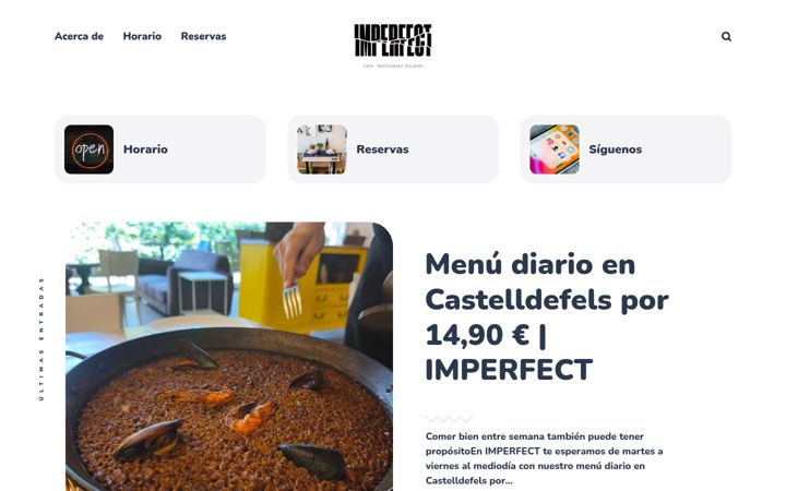 Screenshot of imperfectrestaurant.es