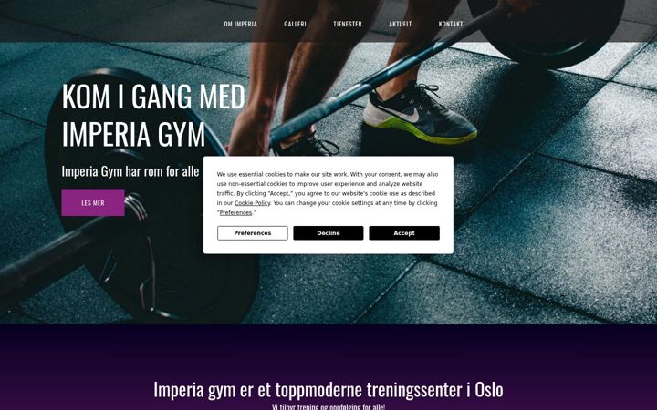 Screenshot του imperiagym.com