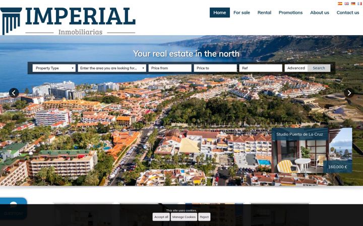 Screenshot of imperial-canarias.com