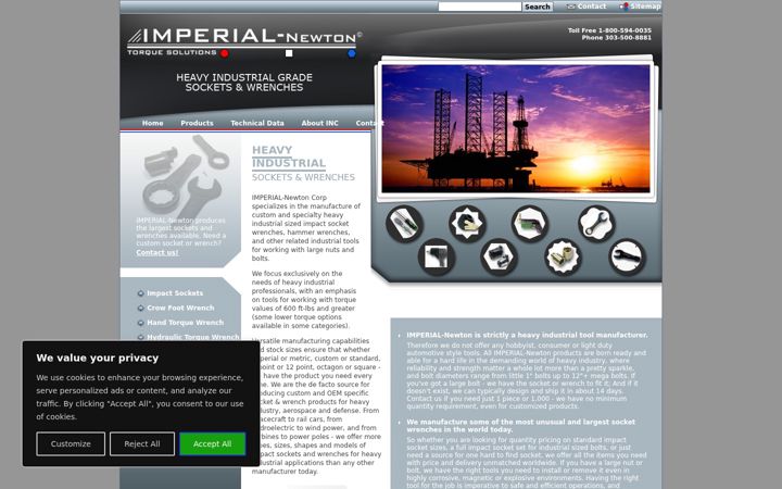 Screenshot of imperial-newton.com