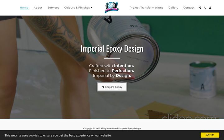 Screenshot of imperialepoxydesignbarbados.com