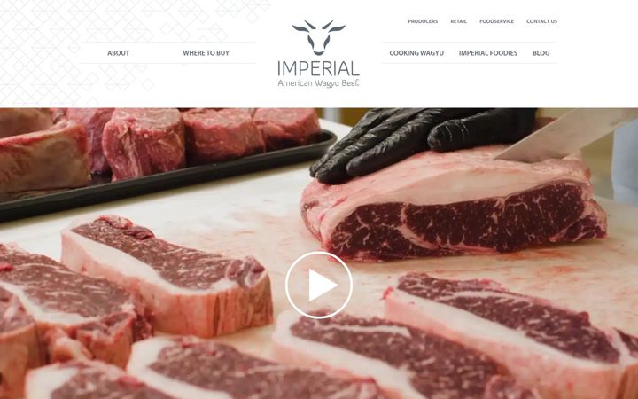 Ekrano kopija imperialwagyubeef.com
