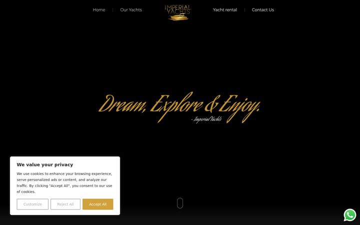 Ekrano kopija imperialyachts-group.com