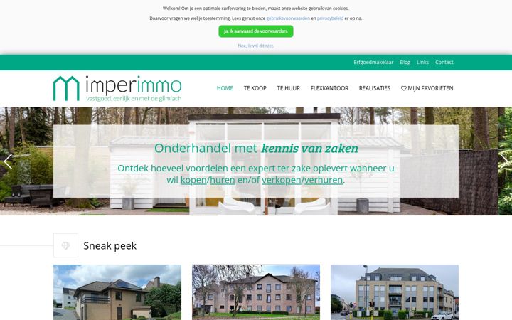 Screenshot of imperimmo.be
