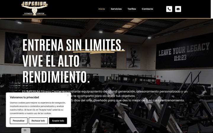Screenshot of imperiumamorebieta.com