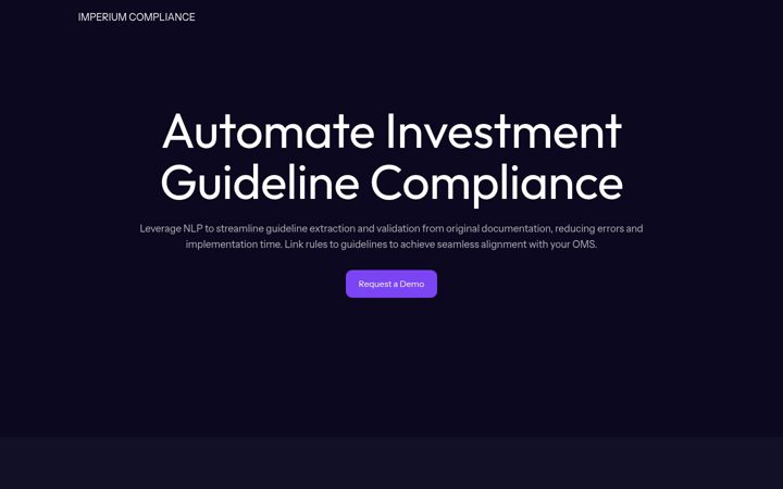 Screenshot of imperiumcompliance.com
