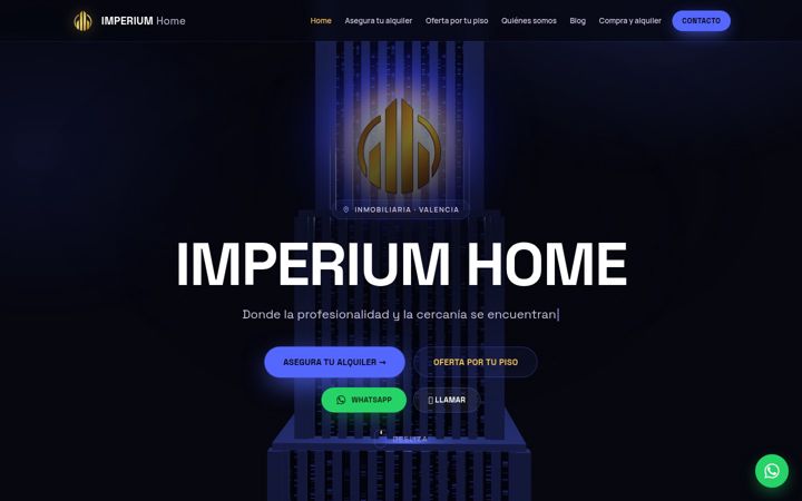 Screenshot of imperiumhomeinmobiliaria.com
