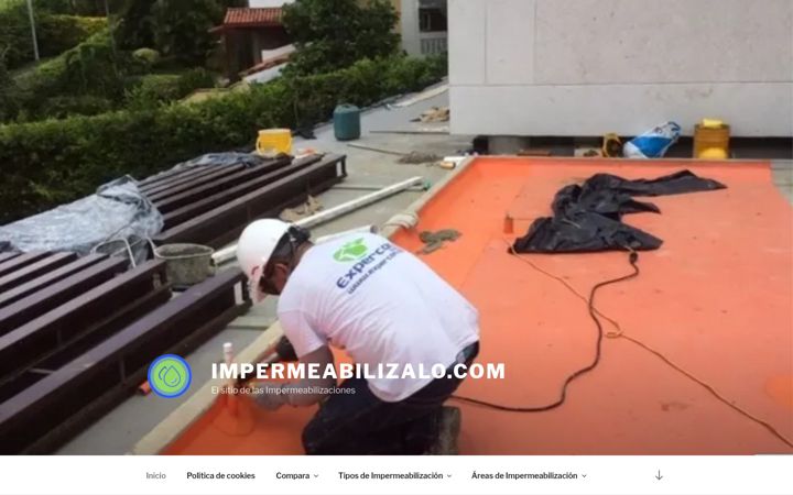 Screenshot of impermeabilizalo.com