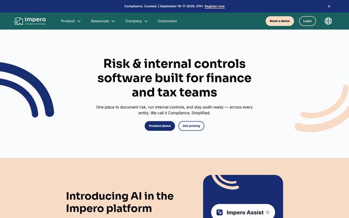Screenshot of impero.com