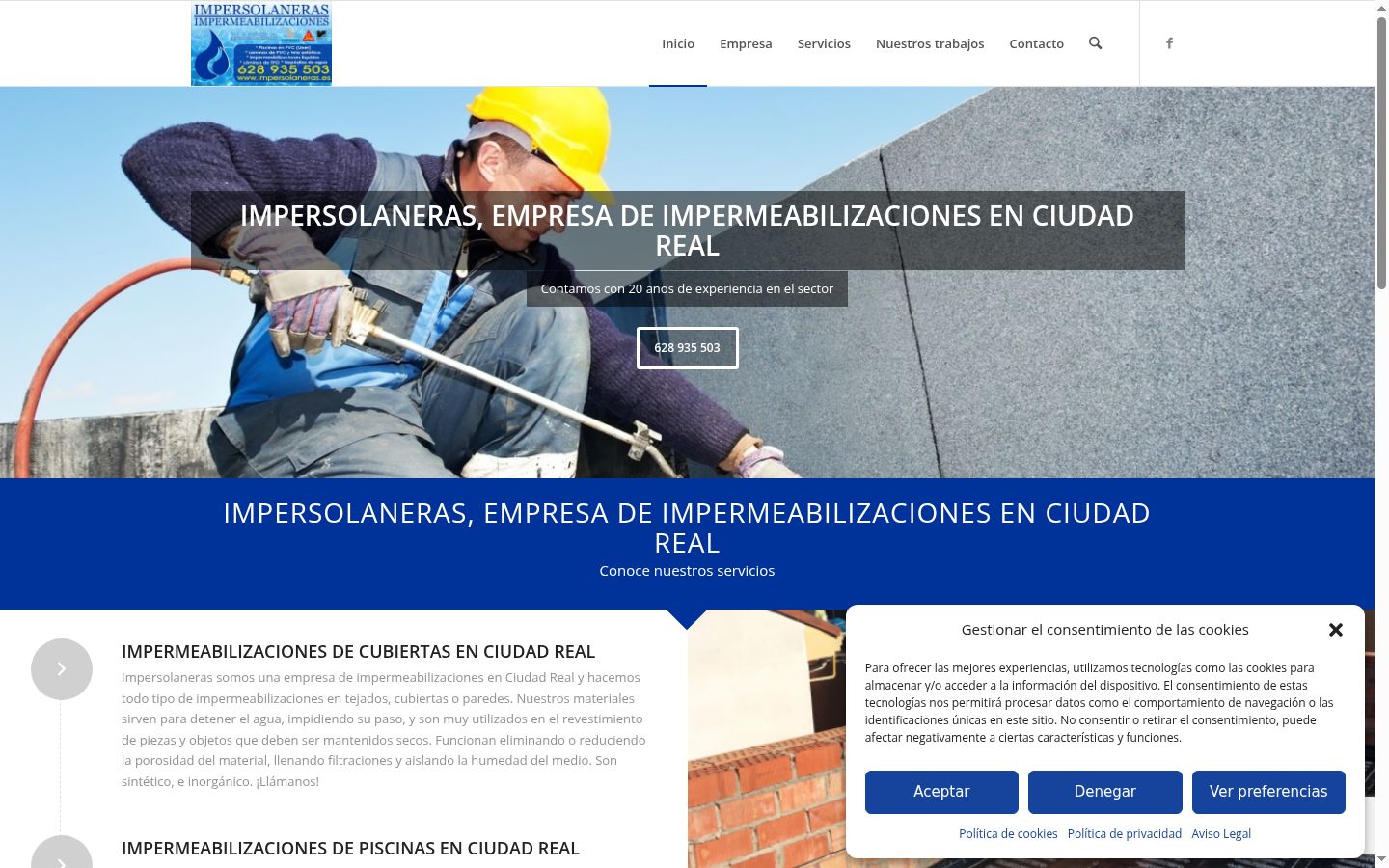 Ekrānuzņēmums ar piekrišanas baneri, kas tika rādīts pirms jebkādas mijiedarbības