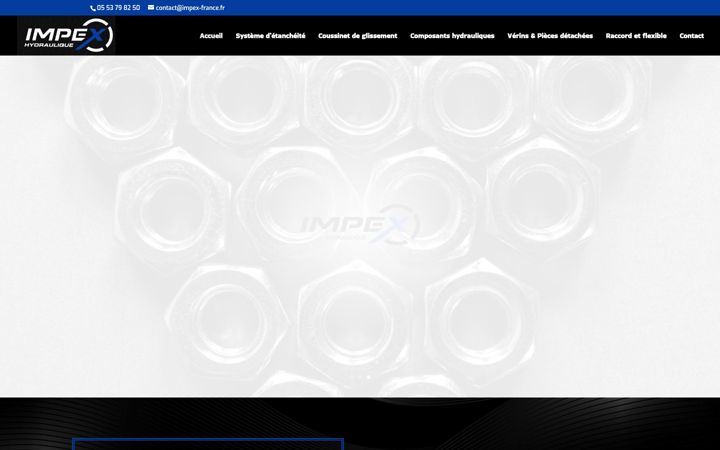 Screenshot of impex-hydraulique-france.fr