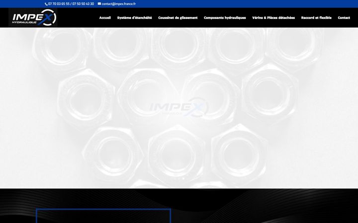 Screenshot of impex-hydrolique-france.fr