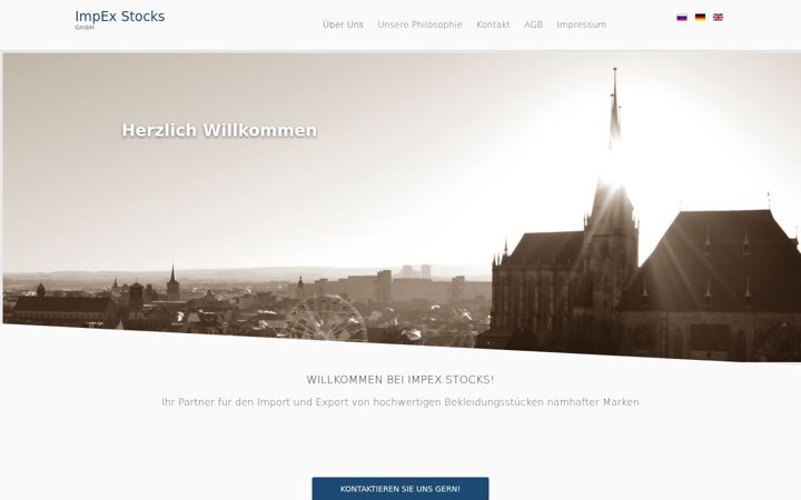 Screenshot of impex-stocks.de