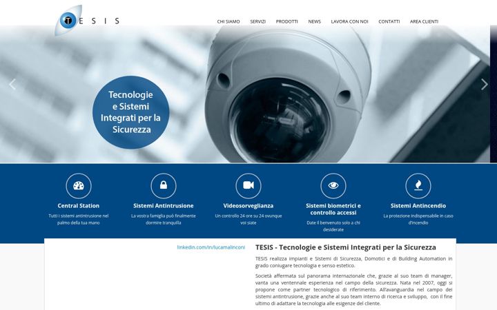 Screenshot of impianti-controllo-accessi.com