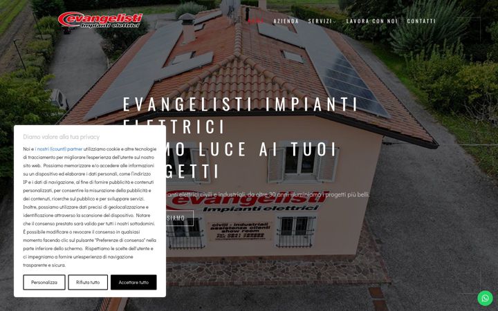 Zrzut ekranu impiantielettricievangelisti.com