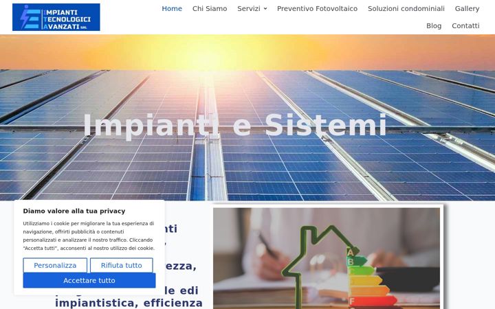 Zrzut ekranu impiantienergetici.com