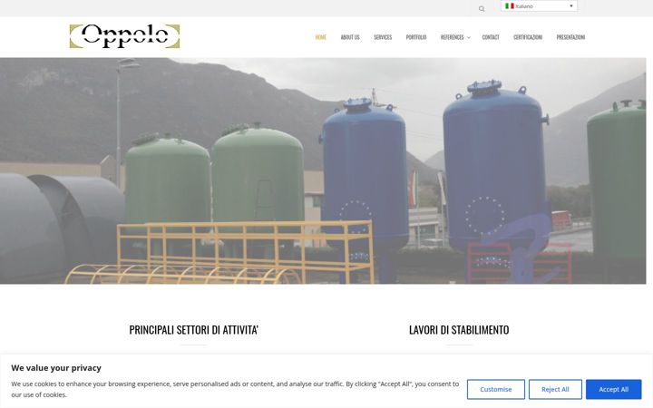 Zrzut ekranu impiantiindustrialioppolo.com