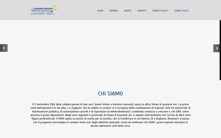 Screenshot of impiantileonardi.it