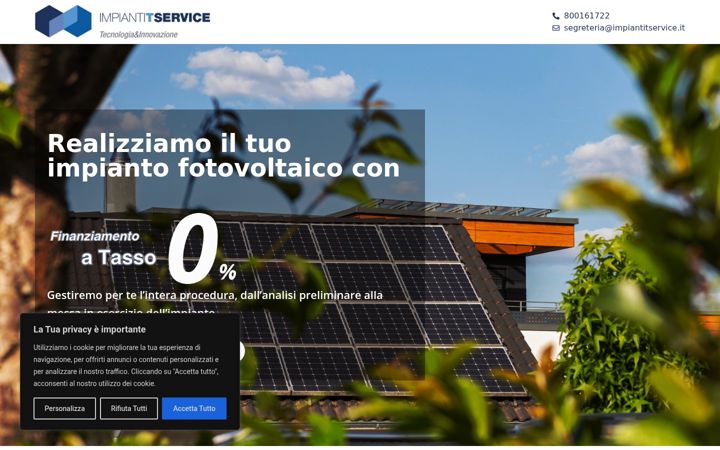 Screenshot of impiantitservice-fotovoltaico.it