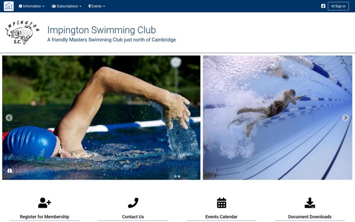 Screenshot of impingtonswimmingclub.org