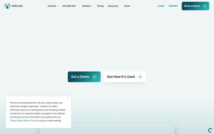 Screenshot of implan.com