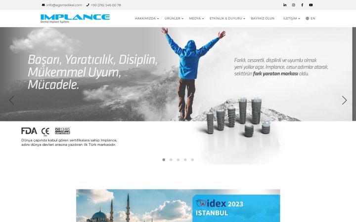 Zrzut ekranu implance.com