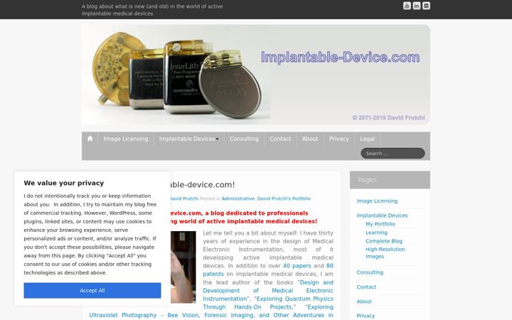 Zrzut ekranu implantable-device.com