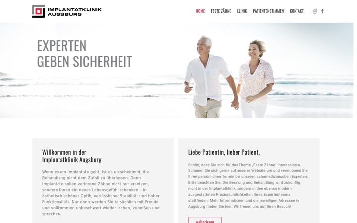 Screenshot of implantat-klinik.com